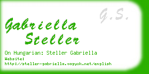 gabriella steller business card